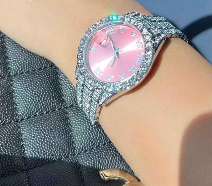 Iced out pink Exotic bust down